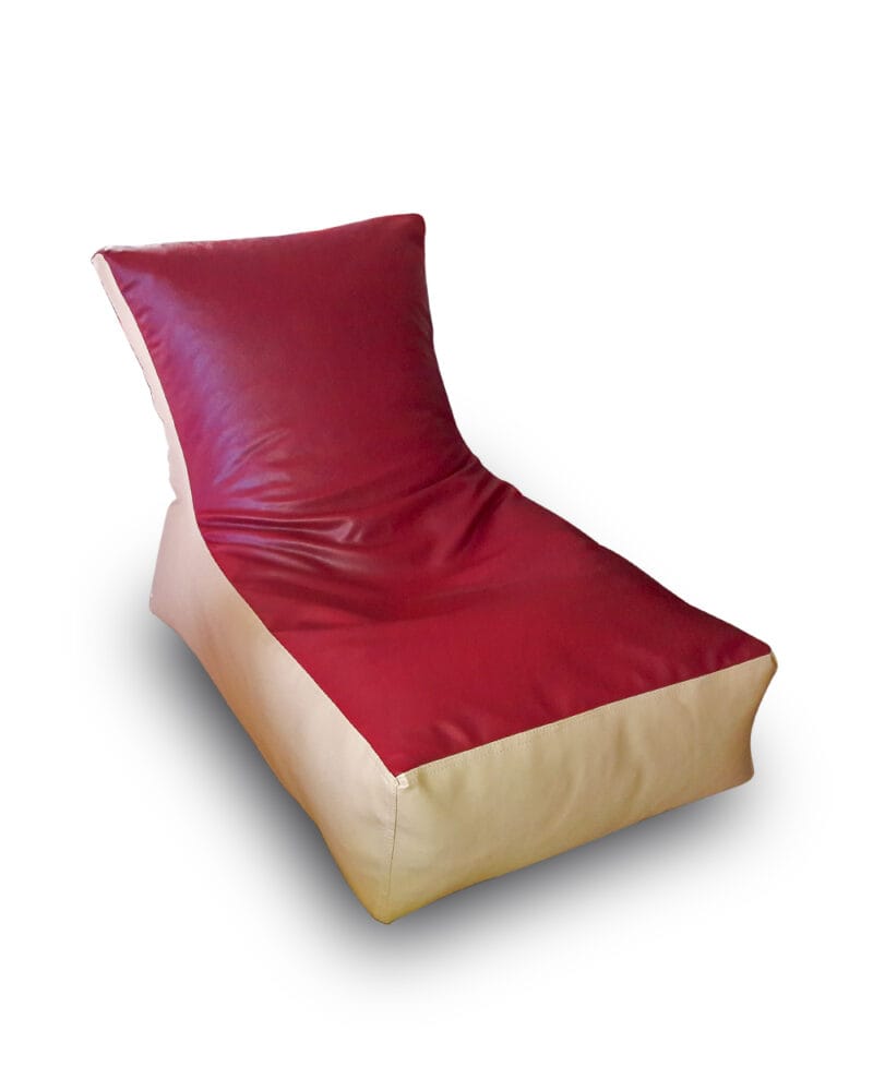 Lounger Chair Maroon and Off White Bean Loungers Buy Bean Bags and Chairs 3