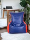 Kids Bean Chair Red & Blue - Image 2
