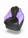 Mudha Bean Chair Classic Black & Purple - Image 2