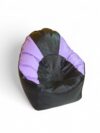 Mudha Bean Chair Classic Black & Purple - Image 4