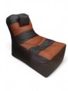 Video Rocker bean bag for Gaming Dark Brown & Tan - Image 4