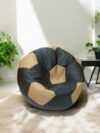 Soccer Bean Bag Classic Black & Camel