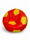 Soccer Bean Bag Classic Royal Red & Yellow - Image 2