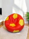 Soccer Bean Bag Classic Royal Red & Yellow