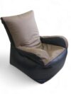 Bean Sofa Chair Classic- Off White & Black - Image 3