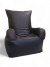 Bean Sofa Chair Classic- Dark Brown & Black - Image 2