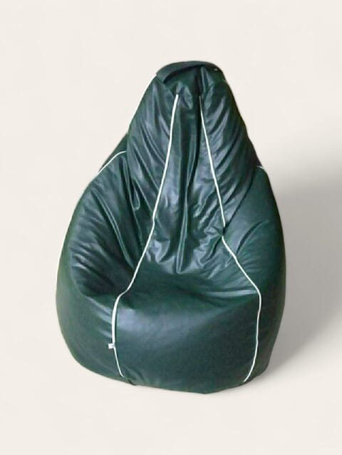 Classic Bean Bag Dark Green with Piping Classic Bean Bags Buy Bean Bags and Chairs