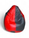 Classic Bean Bag Dark Grey & Red Stripes