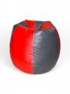 Classic Bean Bag Dark Grey & Red Stripes - Image 2
