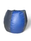 Classic Bean Bag Royal Blue & Dark Grey Stripes - Image 4