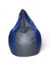 Classic Bean Bag Royal Blue & Dark Grey Stripes - Image 3