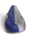 Classic Bean Bag Royal Blue & Light Grey Stripes